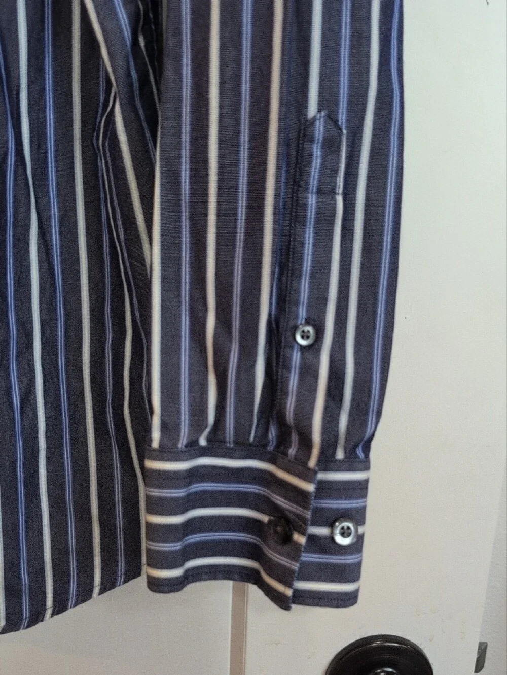 Banana Republic Light Blue Textured Fitted Shirt